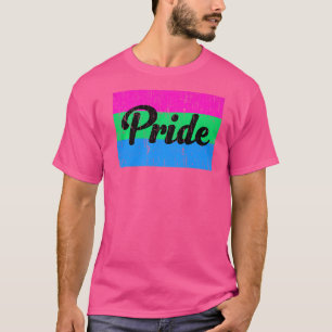 Vintage Polysexual Gay Pride Rainbow Word T-Shirt