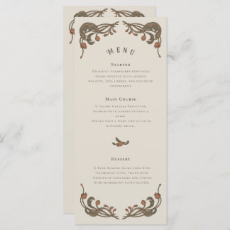 Vintage Pomegranate Menu