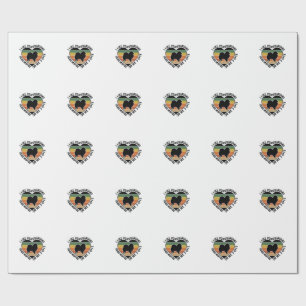 Vintage Pomeranian Heart Quote Dog Lover Shirt Des Wrapping Paper