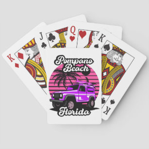 Vintage Pompano Beach Florida Playing Cards
