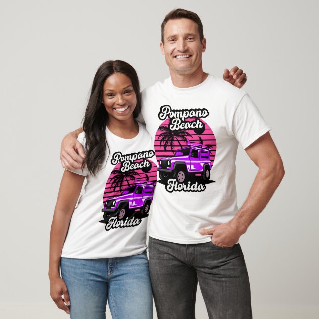 Vintage Pompano Beach Florida T-Shirt (Unisex)