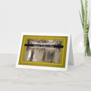 Vintage Pond Photograph Father's Day Card