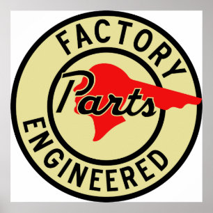 Vintage Pontiac Factory parts sign