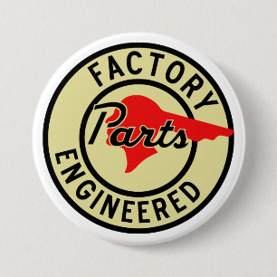 Vintage Pontiac Factory parts sign 7.5 Cm Round Badge