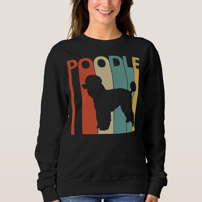 Vintage Poodle Dog Sweatshirt (Front)