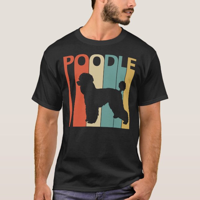 Vintage Poodle Dog T-Shirt (Front)