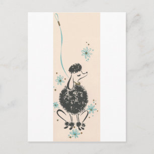 Vintage Poodle Postcard