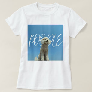 Vintage Poodle Under Blue Sky Dog Mum Graphic T-Shirt