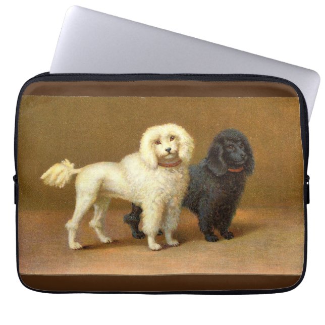 Vintage Poodles Electronics Bag (Front)