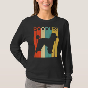 Vintage Poodles Style Retro Poodle Dog T-Shirt