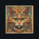 Vintage Pop Art, Louis Wain Beautiful Cat Wood Wall Art<br><div class="desc">Vintage Pop Art,  Louis Wain Beautiful Cat</div>