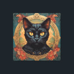 Vintage Pop Art Louis Wain Retro Style Cat Canvas Print<br><div class="desc">Vintage Pop Art Louis Wain Retro Style Cat</div>