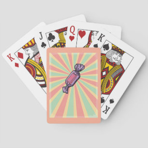 Vintage Pop Art Wrapped Candy Playing Cards