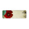Vintage poppies Label
