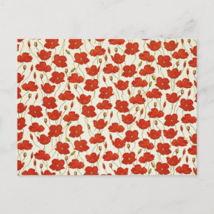 Vintage Poppies Postcard