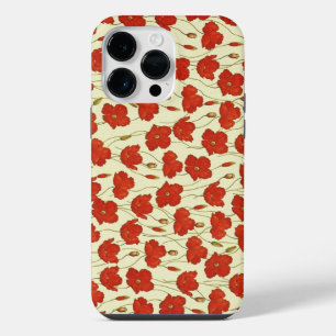 Vintage Poppies Wallpaper iPhone 14 Pro Max Case