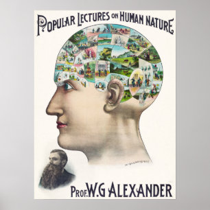 Vintage Popular Lectures on Human Nature Poster
