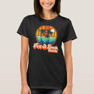 Vintage Port St Lucie Florida Summer 90s Beach Sou T-Shirt