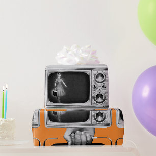 Vintage Portable Television Wrapping Paper