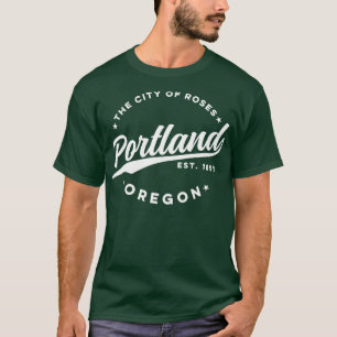 Vintage Portland Oregon City of Roses Retro USA T-Shirt