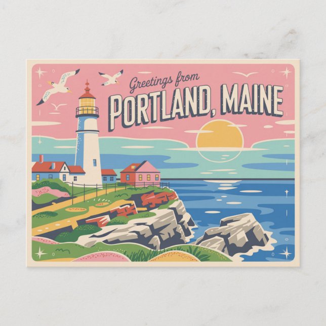 Vintage Portland Postcard | Greetings from (Front)