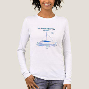 Vintage Porto Cervo Sardinia Luxury Yachting Tri-Blend Shirt