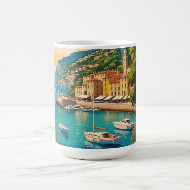 Vintage Portofino Genova Italy Coffee Mug (Center)