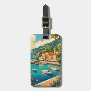 Vintage Portofino Genova Italy Luggage Tag