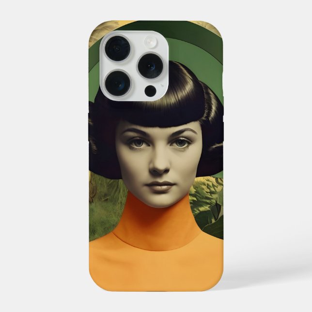 Vintage Portrait Of A Woman iPhone Case (Back)