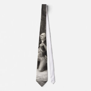 Vintage Portrait of George Washington Praying Tie
