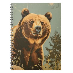 Vintage Portrait of the Brown Bear Notebook