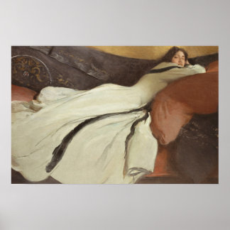 Vintage Portrait Woman Painting Classic Art Poster