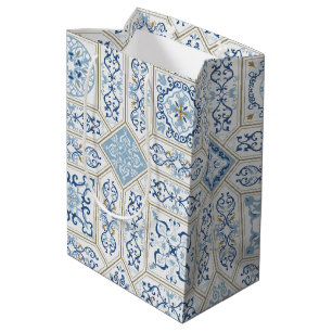 Vintage Portugal Azulejo traditional Medium Gift Bag