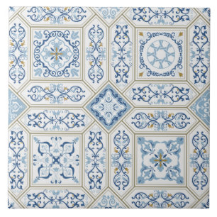 Vintage Portugal Azulejo traditional Tile