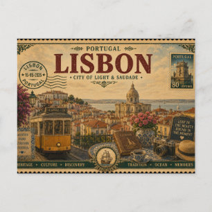 Vintage Portugal Vacation Souvenir Postcard