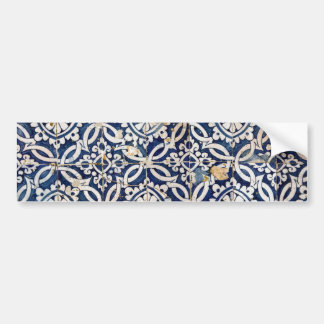 Vintage Portuguese Azulejo Bumper Sticker