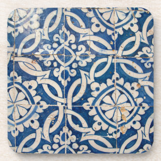 Vintage portuguese azulejo coaster
