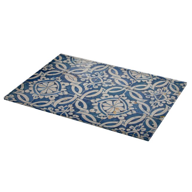 Vintage portuguese azulejo cutting board (Corner)