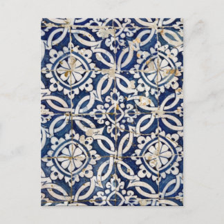 Vintage Portuguese Azulejo Postcard