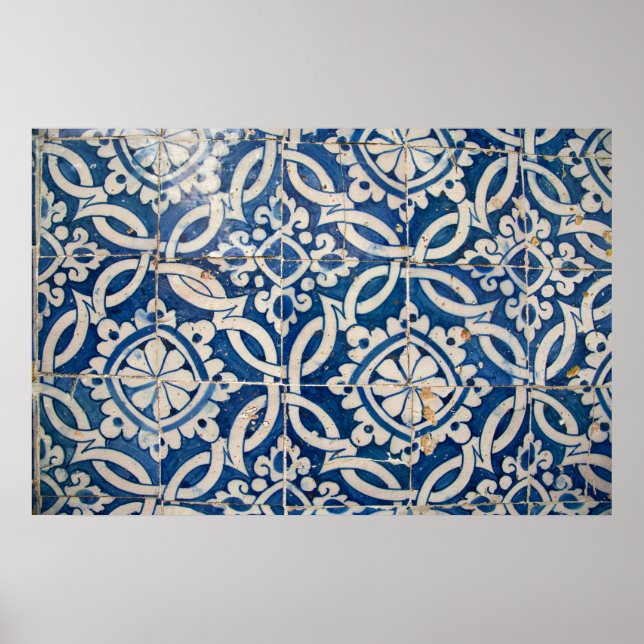 Vintage portuguese azulejo poster (Front)