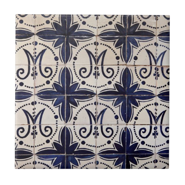 Vintage portuguese azulejo tile (Front)