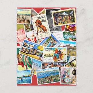 Vintage Post Card Collage