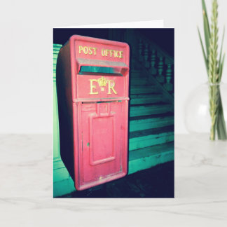 Vintage Post Office Box Notecard
