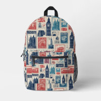 Vintage Postage Stamp Bag