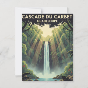 Vintage postcard Cascade du Carbet