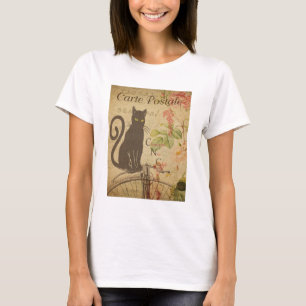 Vintage Postcard Cat T-Shirt
