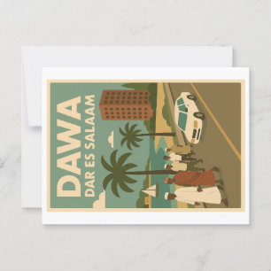 Vintage postcard - Eats Africa