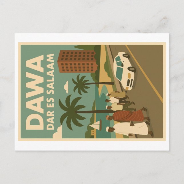 Vintage postcard - Eats Africa (Front)