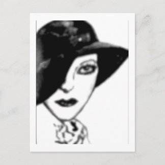 Vintage Postcard - Flapper