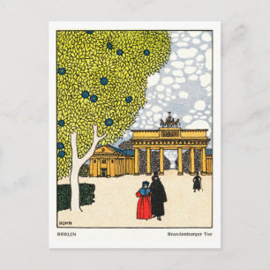 Vintage Postcard of Brandenburg Gate, Berlin
